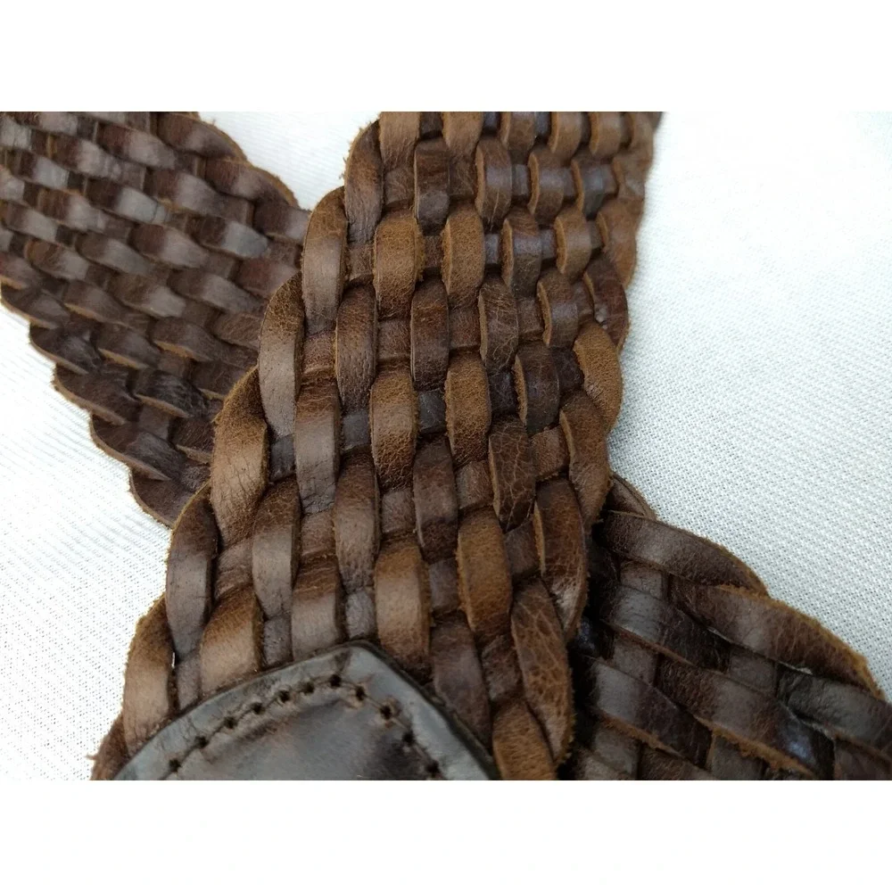 Michael Kors Braided Leather Belt Women 44